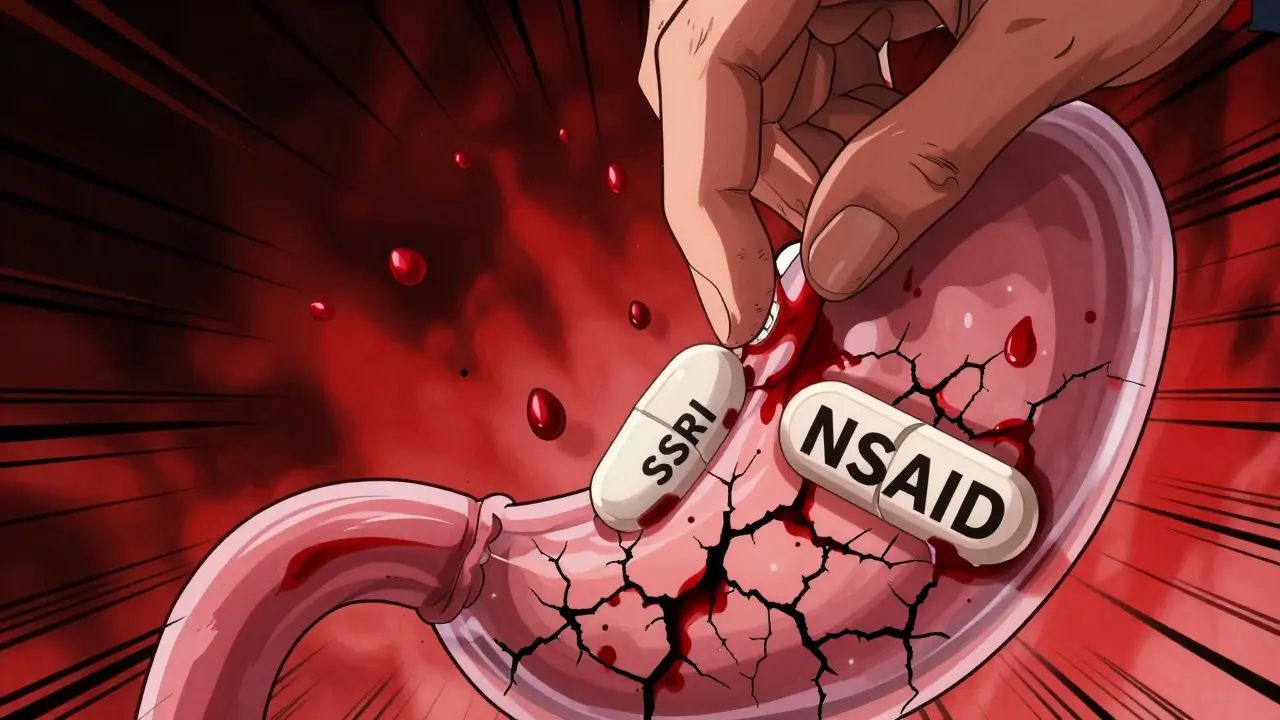 SSRIs with NSAIDs: Increased GI Bleeding Risk and How to Prevent It